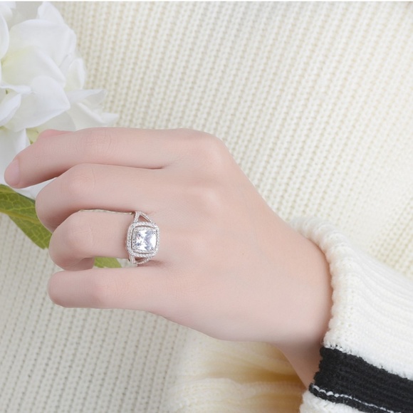 Jewelry - NEW S925 sterling silver engagement wedding ring